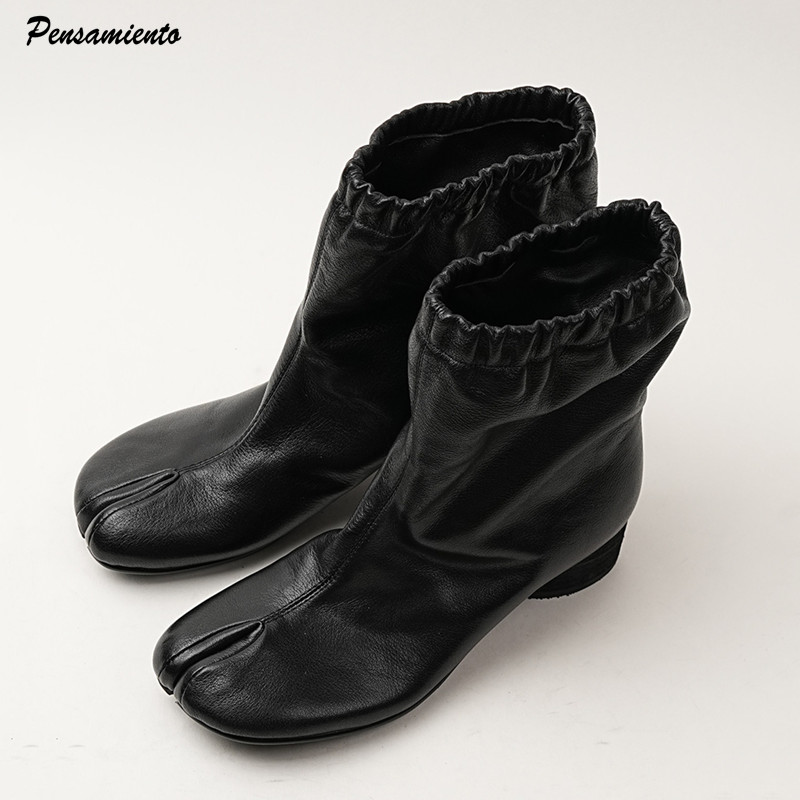Street Fashion Rome - Sepatu Bot Wanita Model Tabi dengan