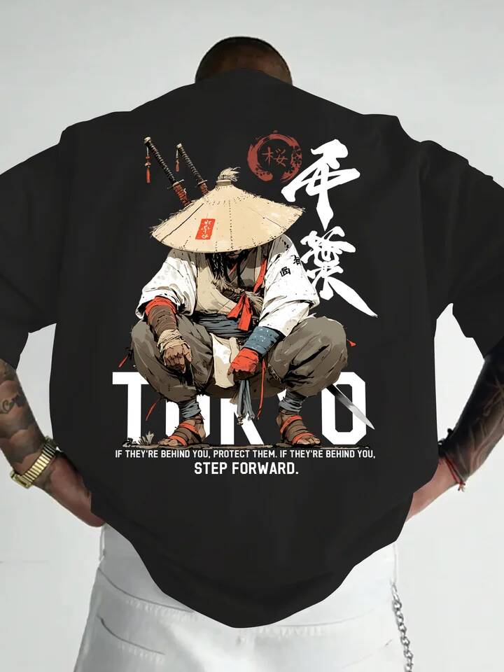 Street Fashion Tokyo - Kaus Pria Wanita Anime Samurai Tokyo