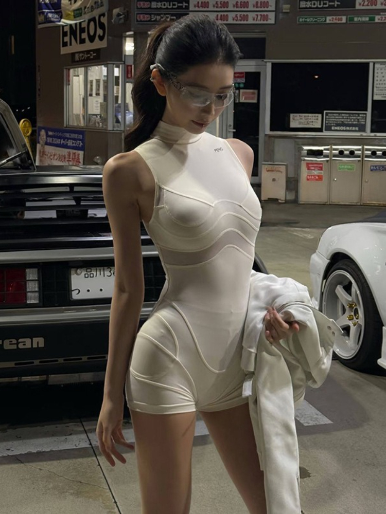 Street Fashion China Girl - Jumpsuit Melar Olahraga Elegan dan Seksi