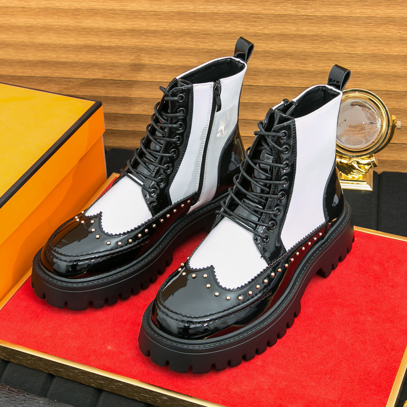 Parade Fashion Street - Sepatu Boots Pria Model Rivet, Sepatu