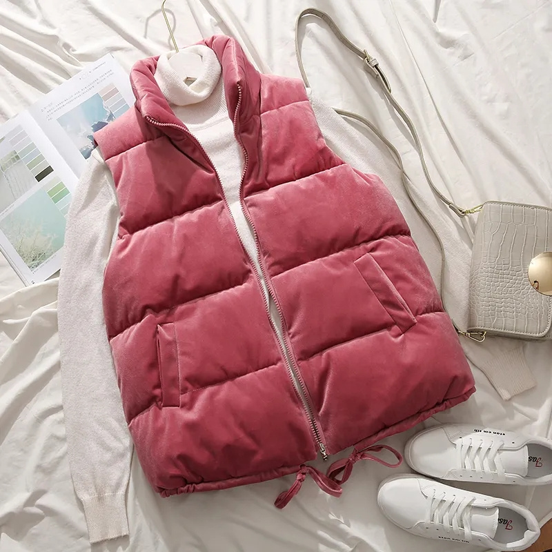 Puffer Vest Padded - 2023 baru rompi wanita musim dingin
