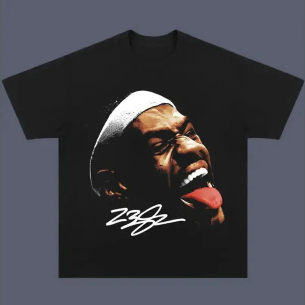 Street Fashion Dance - Kaos Vintage Retro Lebron James, Kaos