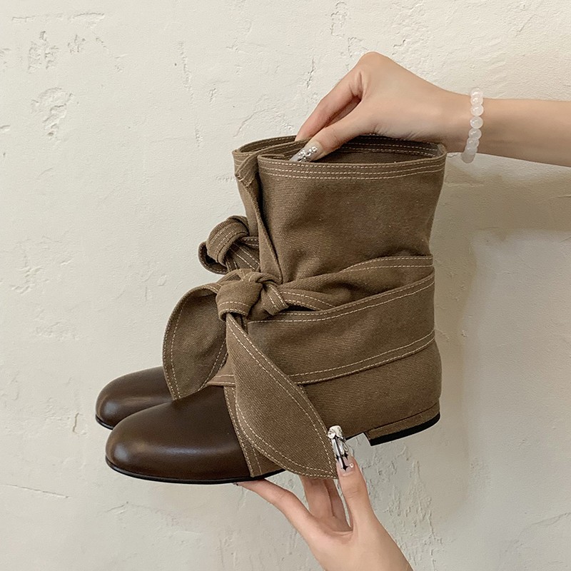 Street Fashion Rome - Sepatu Bot Pendek Wanita Model Pita