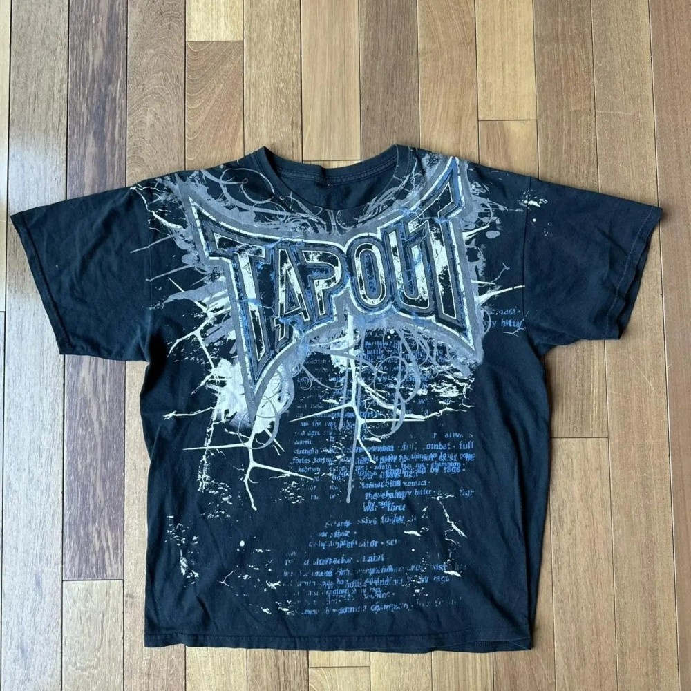 Street Fashion Graffiti - Kaos Lengan Pendek Motif Jalanan Trendi