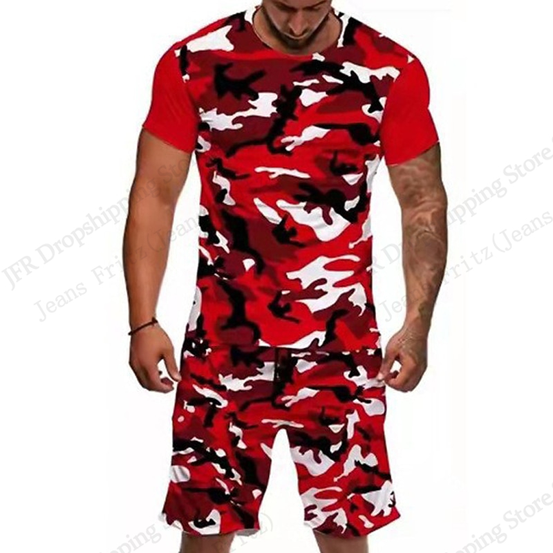 Camo Pattern Set - Set Kaus Pria Kaus Modis Pria