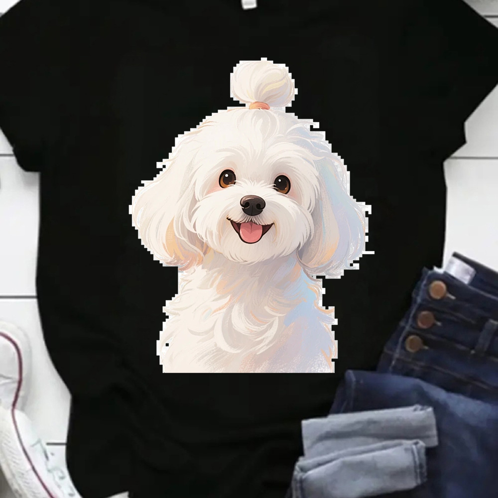 Street Fashion Theme - Kaos Oversize Bertema Anjing Gaya Eropa