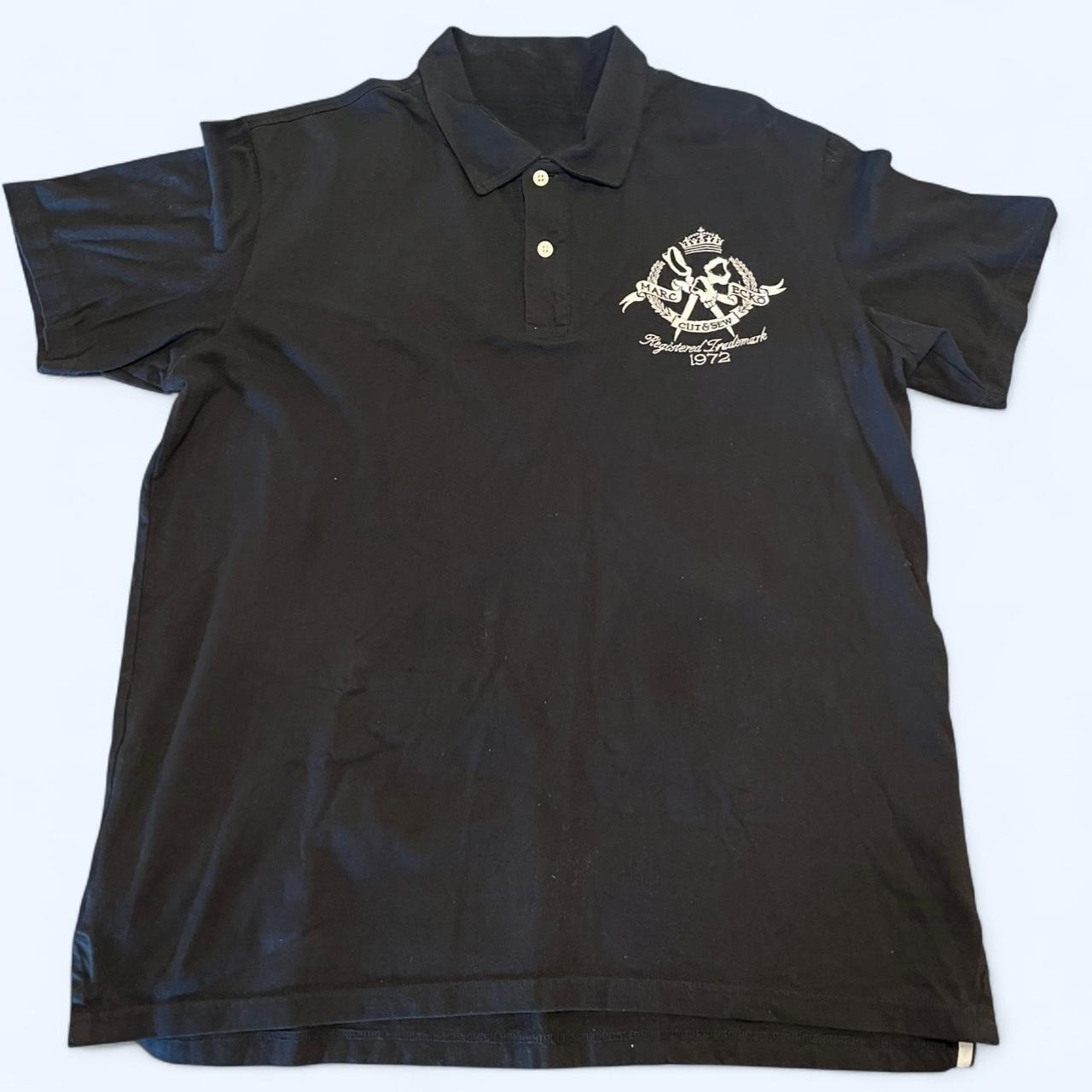 Street Fashion England - Kaos Polo Hitam Pria Lengan Pendek