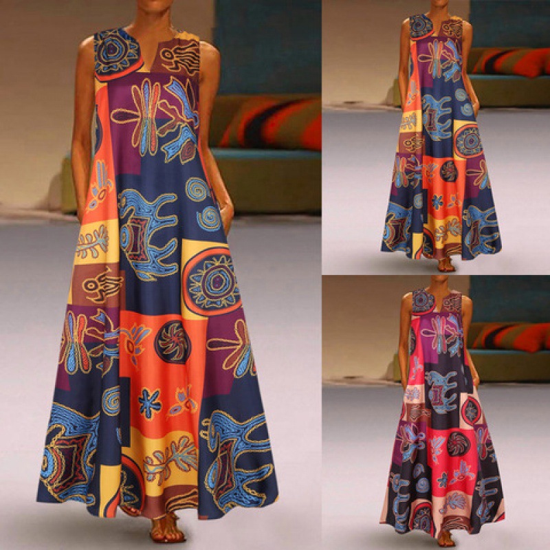 Parade Fashion Street - Gaun Maxi Elegan Wanita Musim Panas