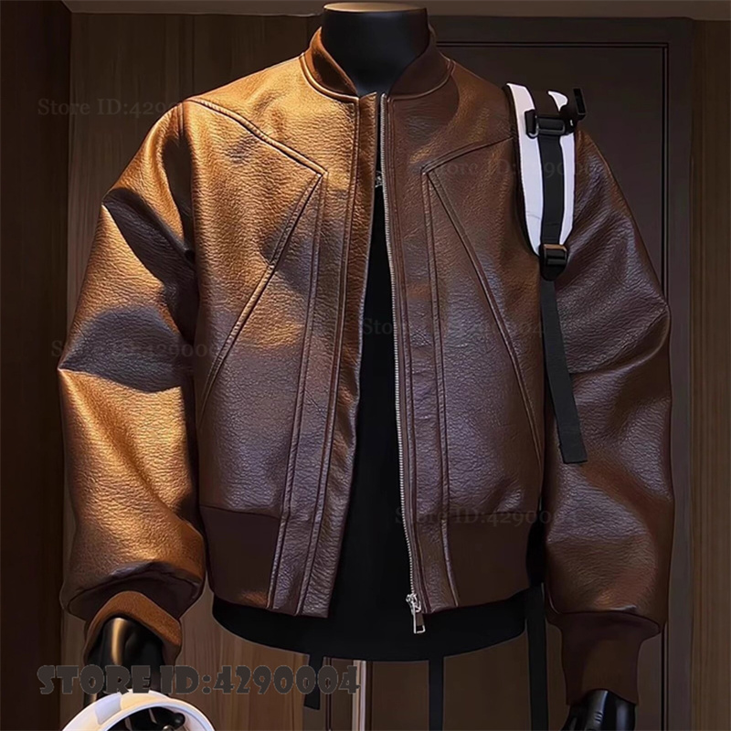Street Fashion Style Male - Jaket Pria Musim Gugur Gaya Amerika