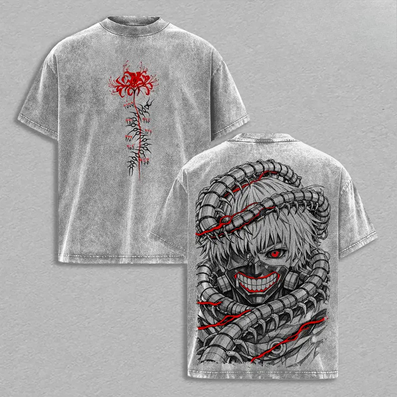 Street Fashion Tokyo - Kaos Retro Manga Kaneki Ken Tokyo