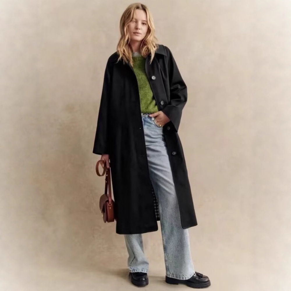 Jas Trench Panjang Wanita Mode - Street Fashion England ulasan dan harga