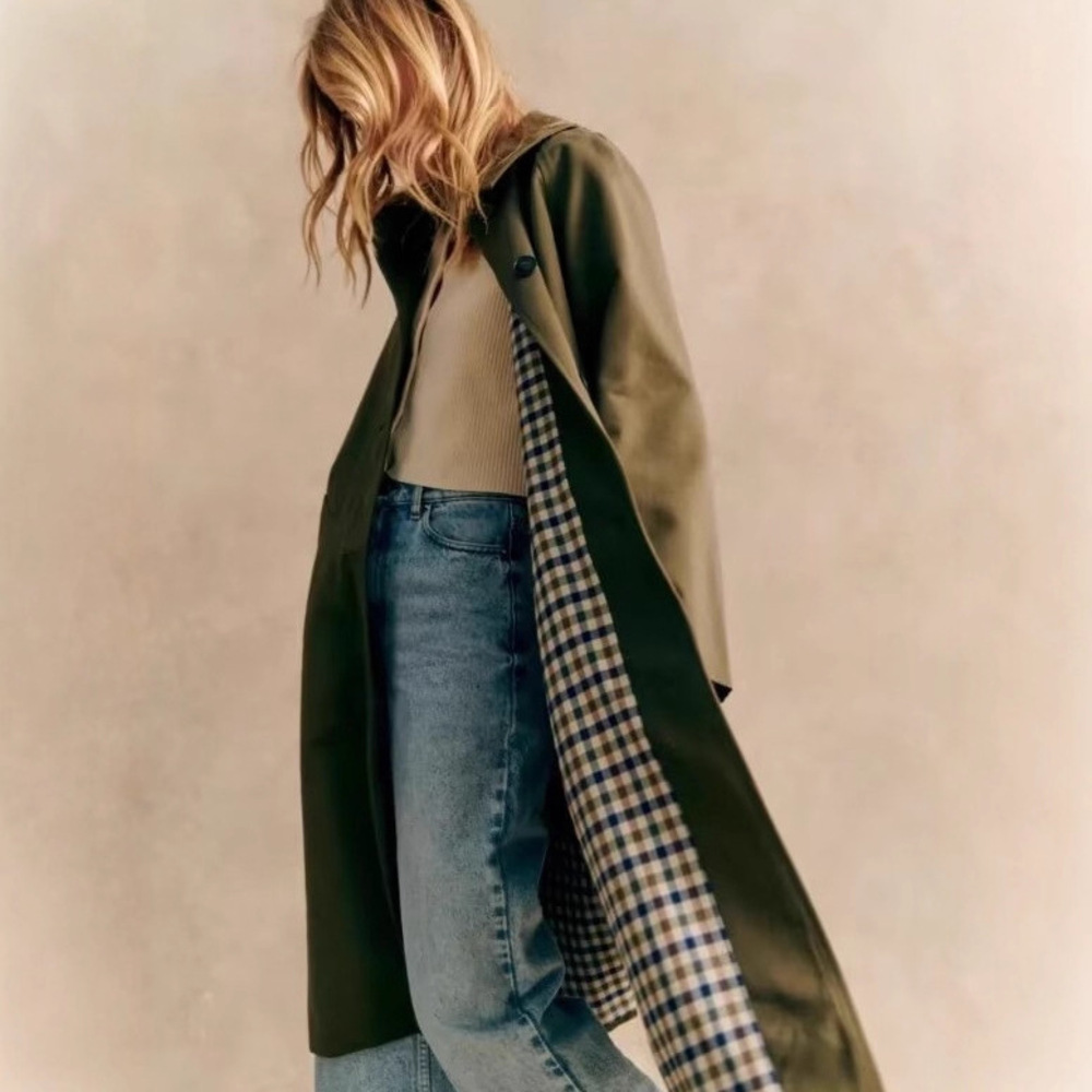 Jas Trench Panjang Wanita Mode - Street Fashion England ulasan dan harga