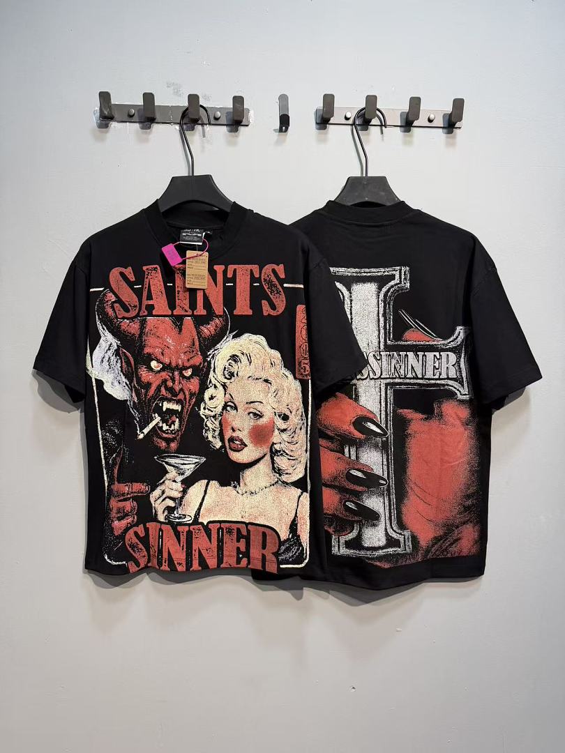 Kaos Lengan Pendek Cetak DTG G - Street Fashion Graffiti ulasan dan harga