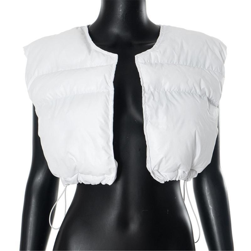 652F Rompi Puffer Crop Wanita  - Puffer Vest Padded ulasan dan harga