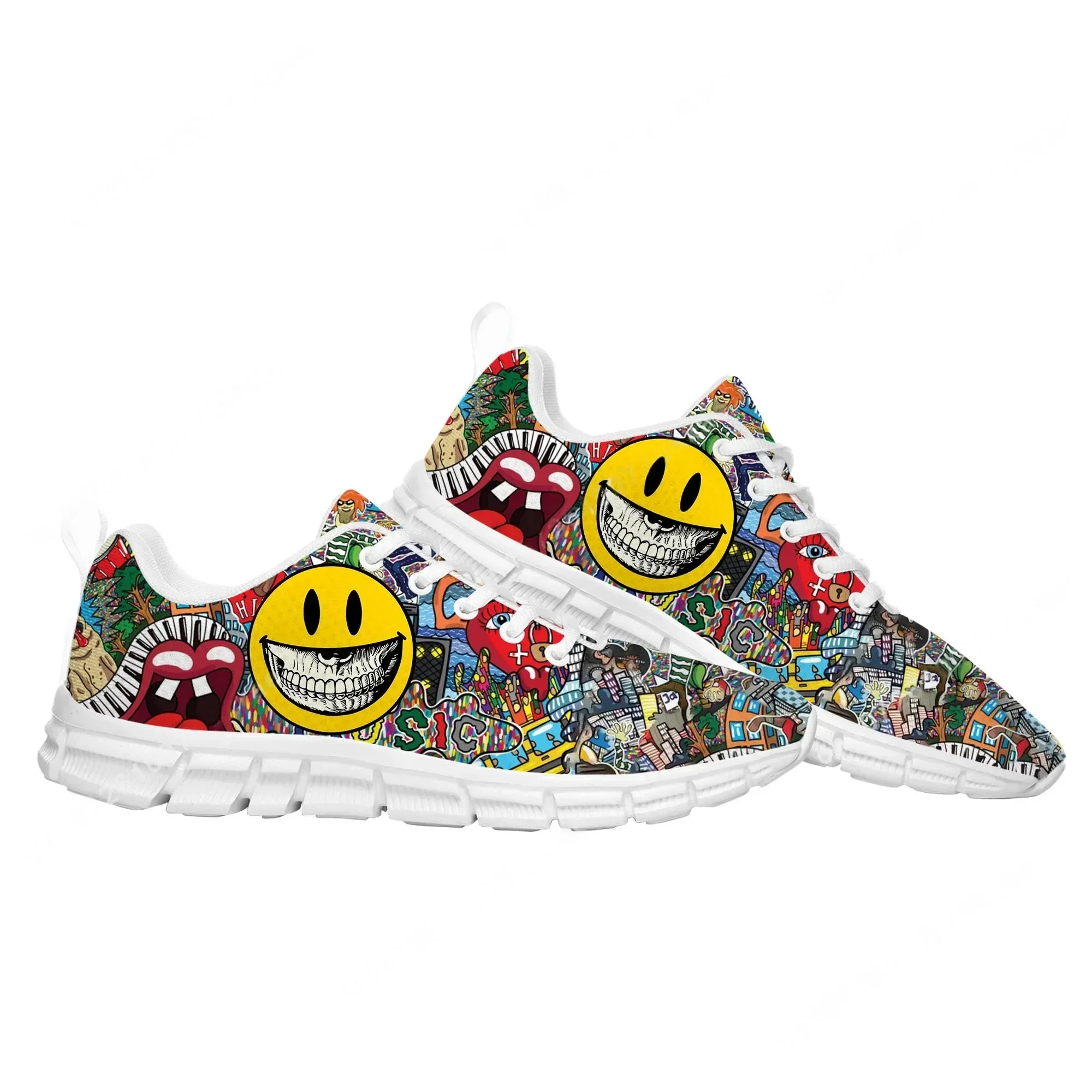 Sepatu Olahraga Grafiti Seni J - Street Fashion Graffiti ulasan dan harga