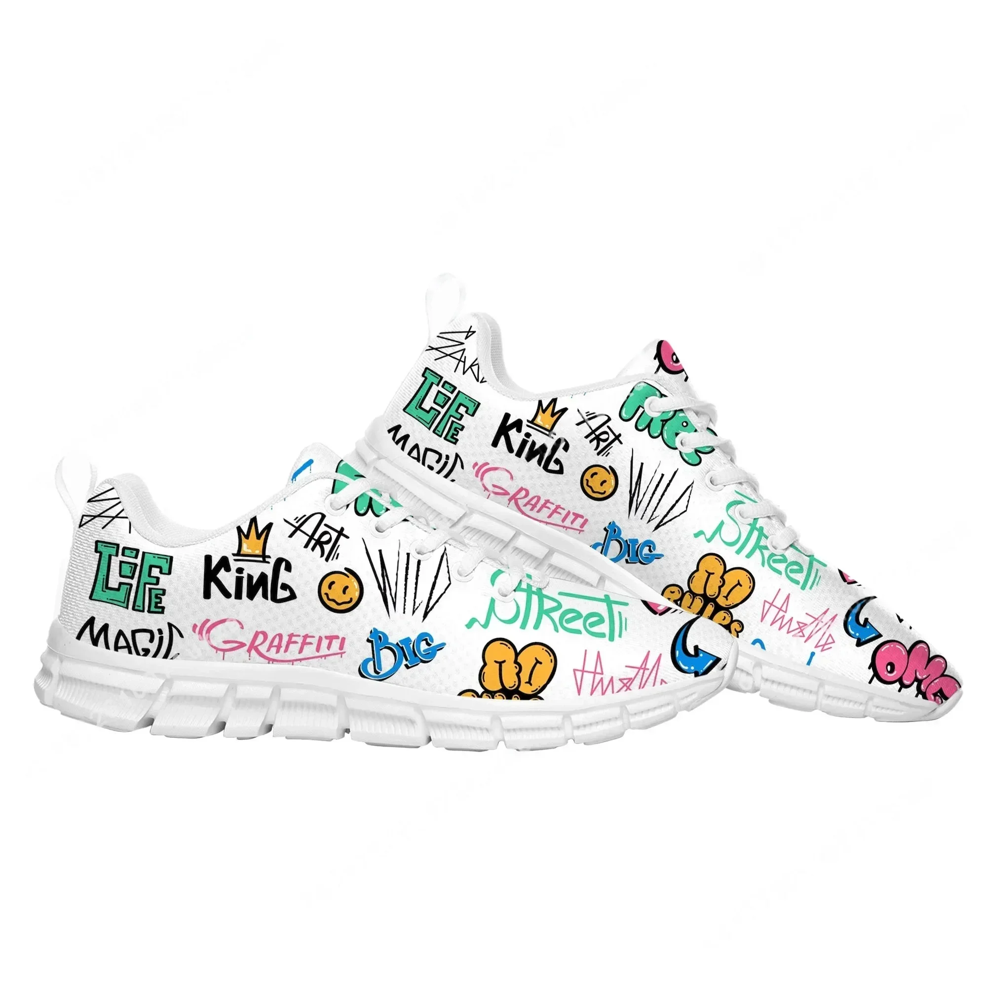 Sepatu Olahraga Grafiti Seni J - Street Fashion Graffiti ulasan dan harga