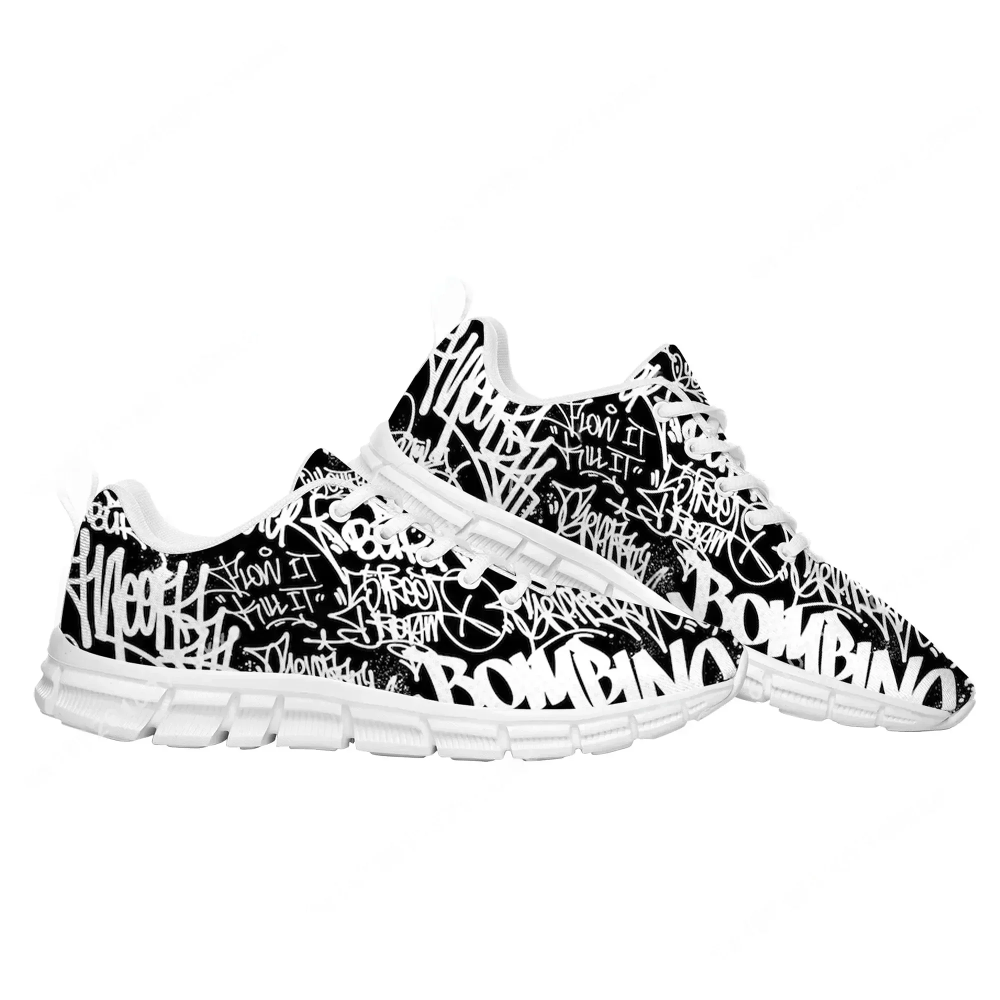 Sepatu Olahraga Grafiti Seni J - Street Fashion Graffiti ulasan dan harga