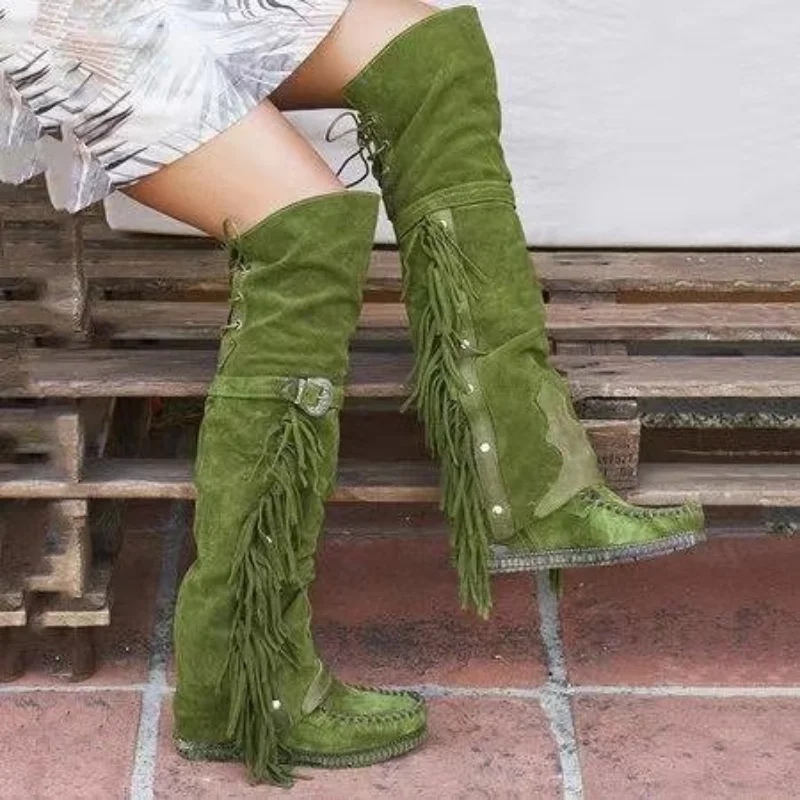 Sepatu Bot Wanita Panjang Selu - Street Fashion Girl ulasan dan harga