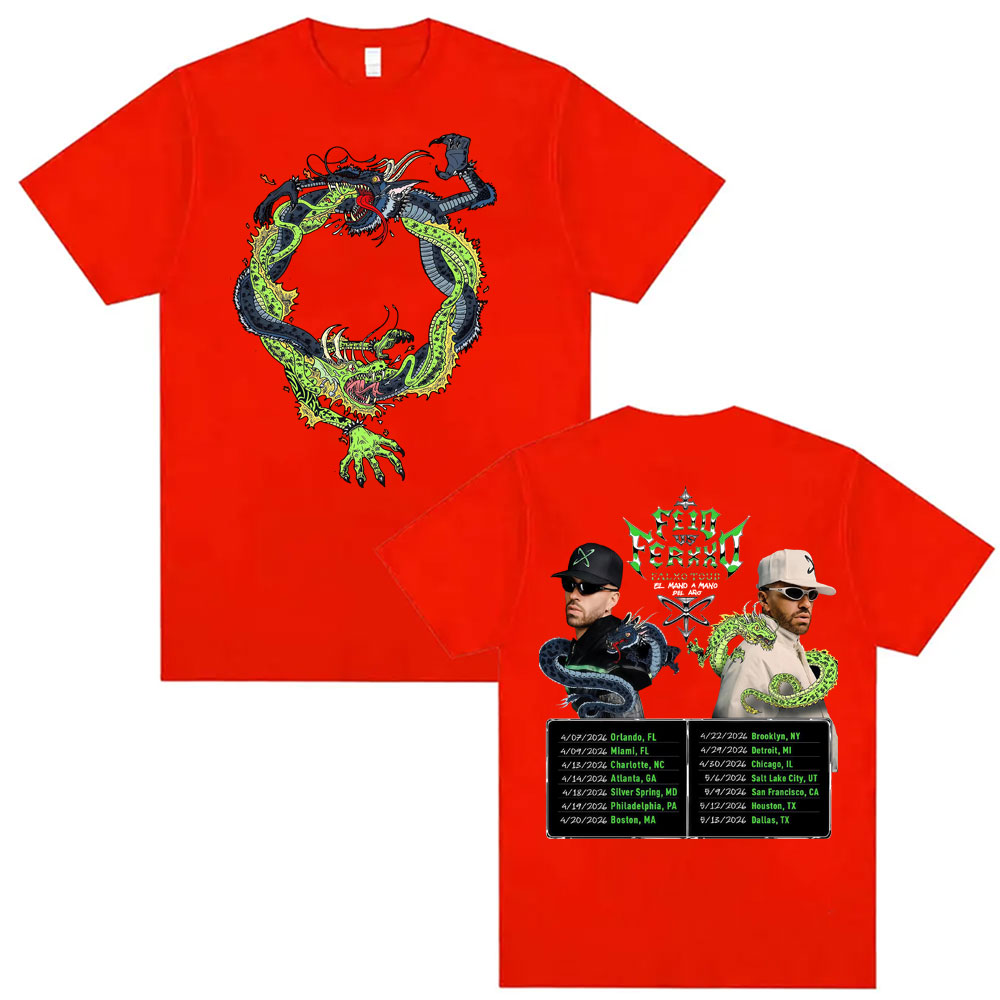 Kaos Merch Rapper Feid VS Ferx - Street Fashion Vs High Fashion ulasan dan harga