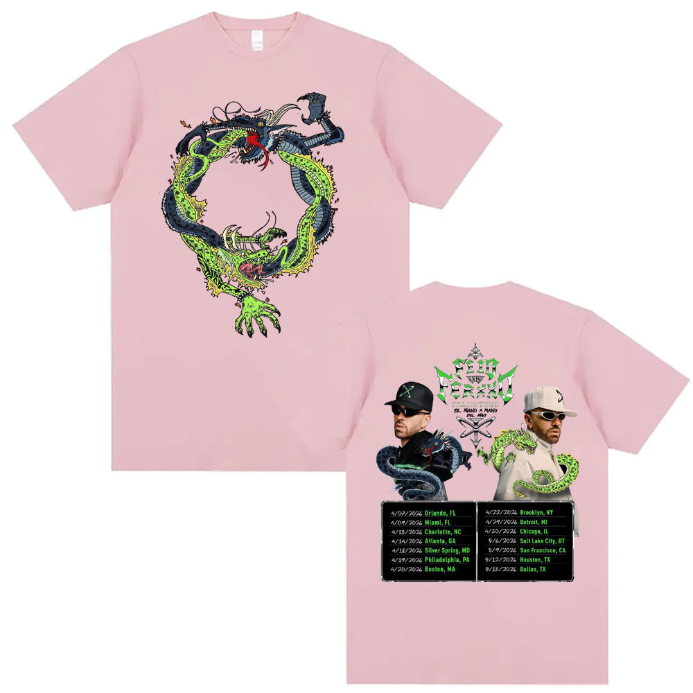 Kaos Merch Rapper Feid VS Ferx - Street Fashion Vs High Fashion ulasan dan harga