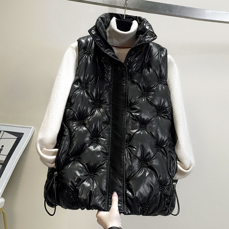 Rompi Katun Tebal Wanita Musim - Puffer Vest Padded ulasan dan harga