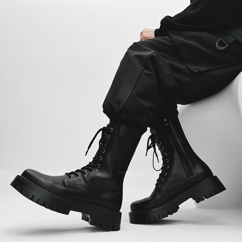 Sepatu bot sepeda motor tinggi - Street Fashion England ulasan dan harga