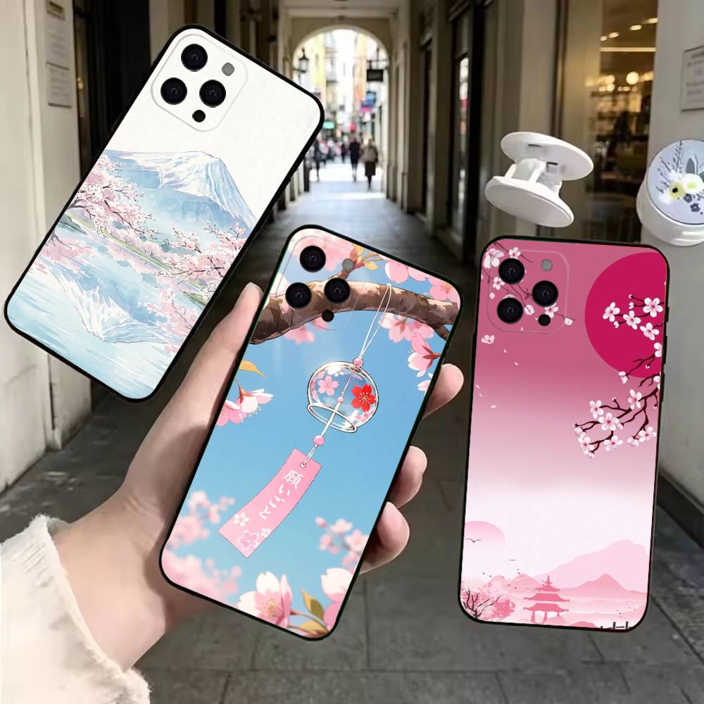 Casing Ponsel Lembut Hitam Ber - Street Fashion Tokyo ulasan dan harga