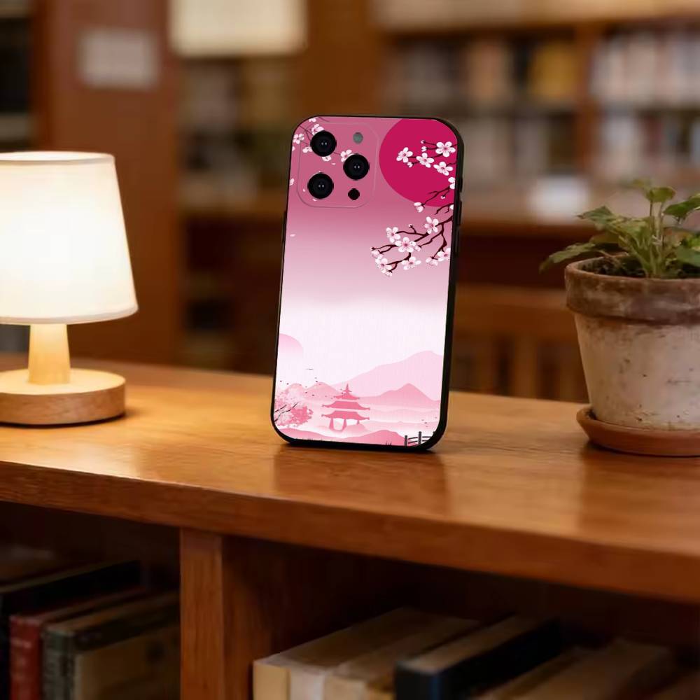 Casing Ponsel Lembut Hitam Ber - Street Fashion Tokyo ulasan dan harga