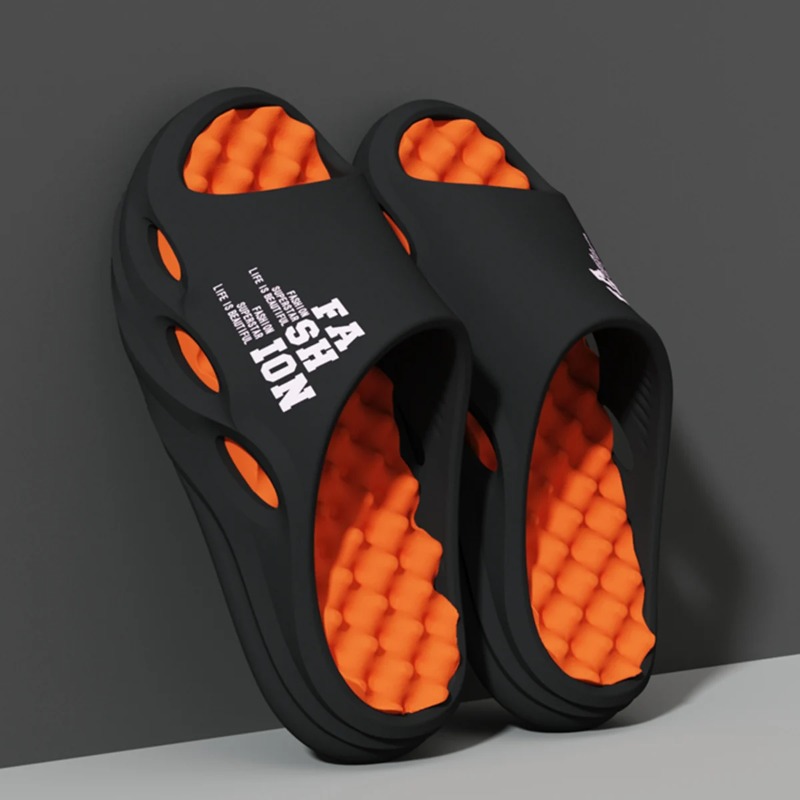 Sandal Pijat Pria untuk Dalam/ - Street Fashion Style Male ulasan dan harga