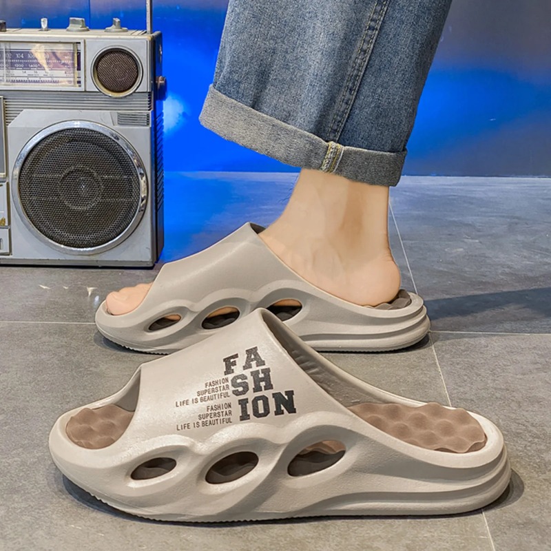 Sandal Pijat Pria untuk Dalam/ - Street Fashion Style Male ulasan dan harga