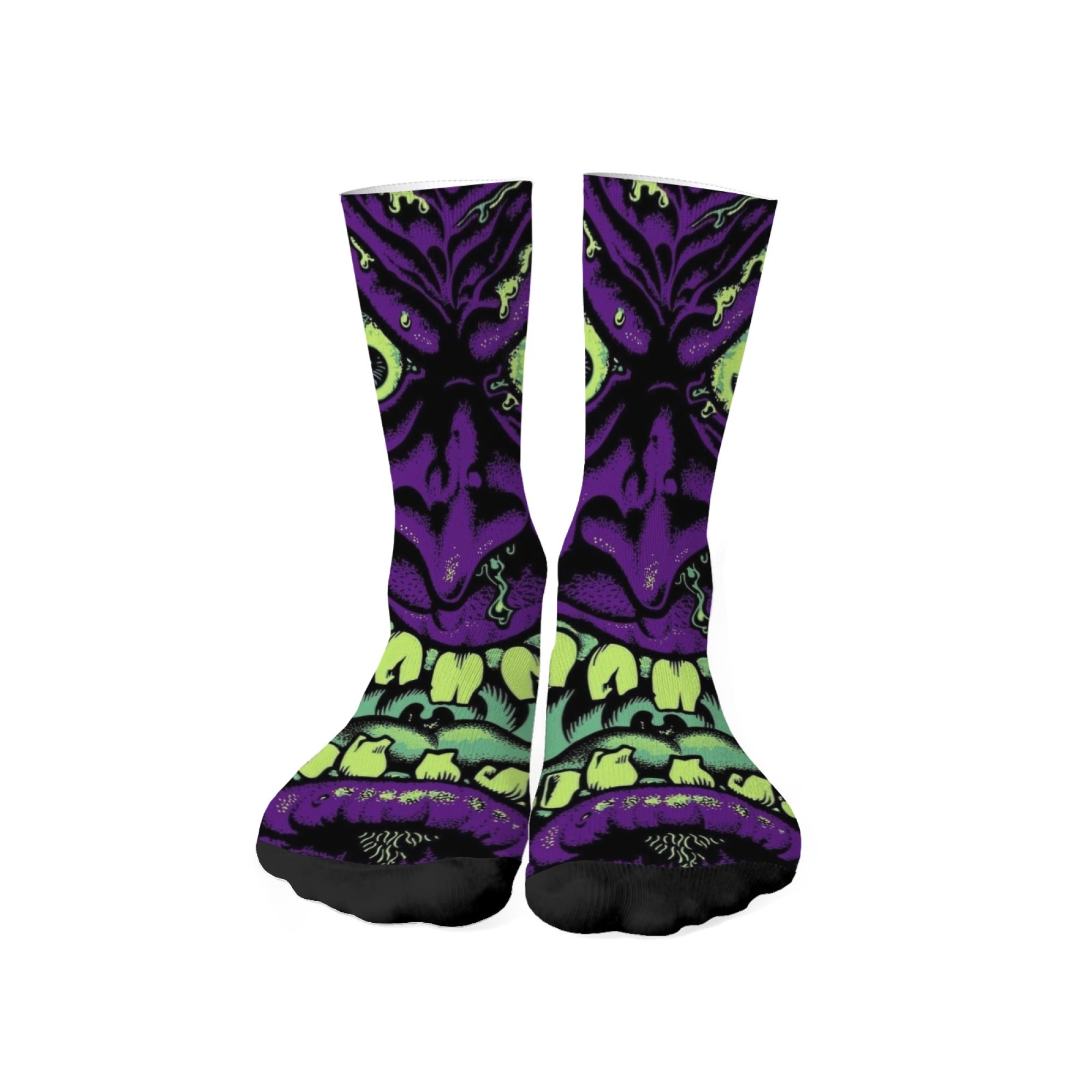 Kaus Kaki Crew Seni Monster An - Street Fashion Theme ulasan dan harga