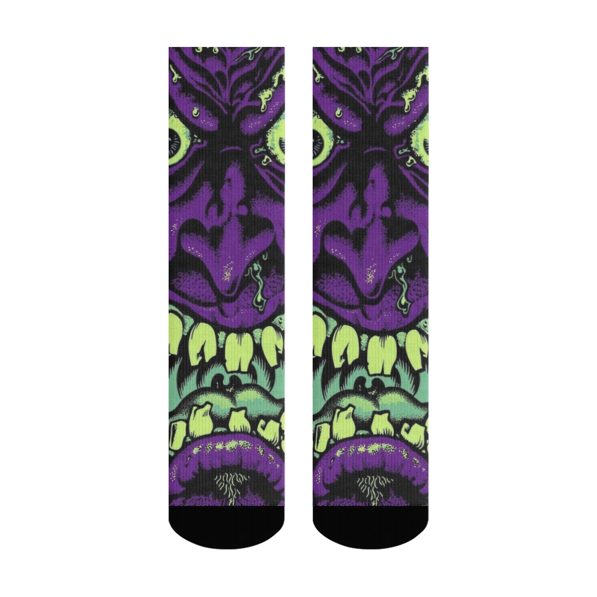 Kaus Kaki Crew Seni Monster An - Street Fashion Theme ulasan dan harga