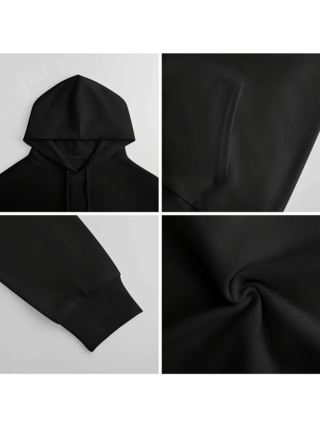 Hoodie Hitam Pria dengan Tema  - Street Fashion Theme ulasan dan harga
