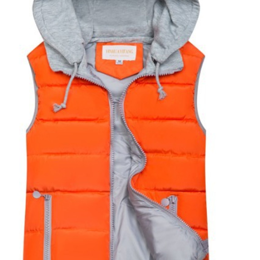 Rompi Berlapis Berkerudung Kas - Puffer Vest Padded ulasan dan harga