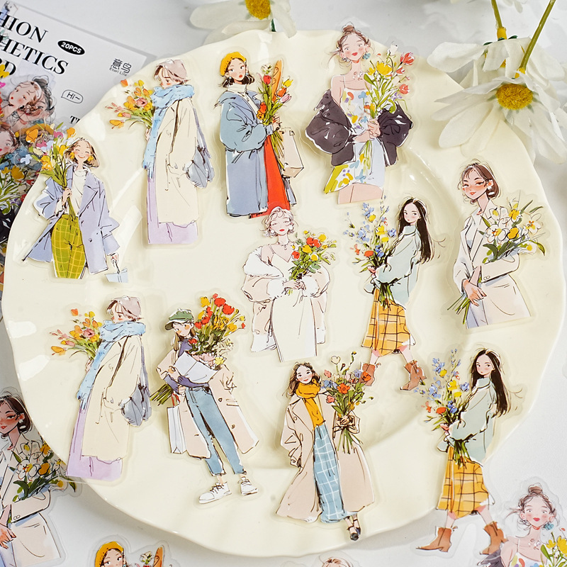 20Pcs/pak Stiker Tema Pakaian  - Street Fashion Theme ulasan dan harga