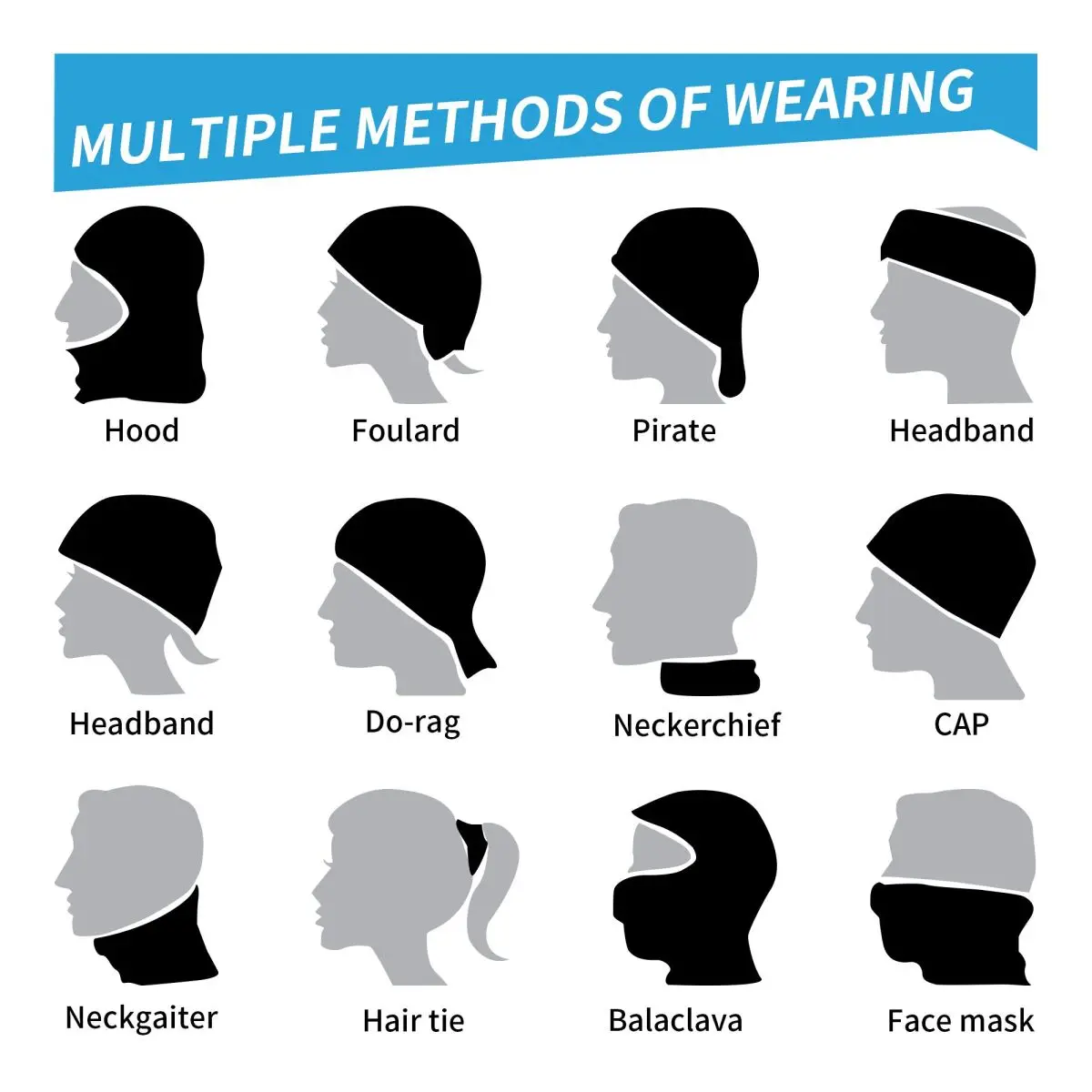 Headband, penutup leher, dan s - Street Fashion Tokyo ulasan dan harga