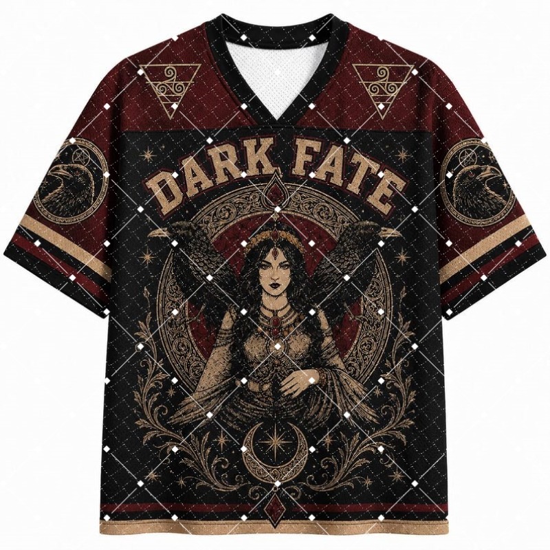 Kaos Jersey V-Neck Motif Dark  - Street Fashion Dance ulasan dan harga