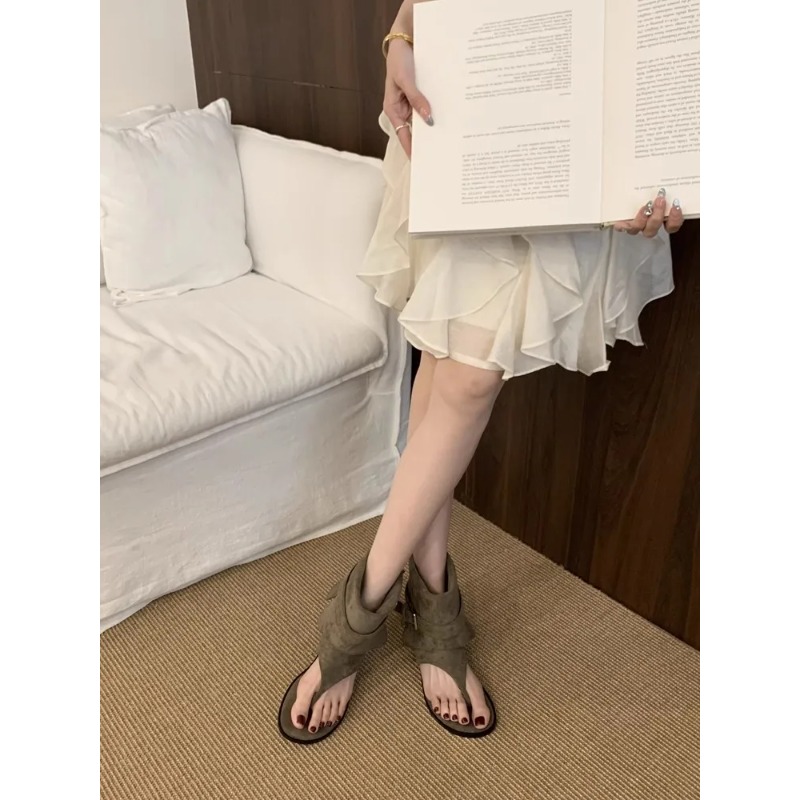 Sandal Kulit Domba Model Terbu - Street Fashion Rome ulasan dan harga