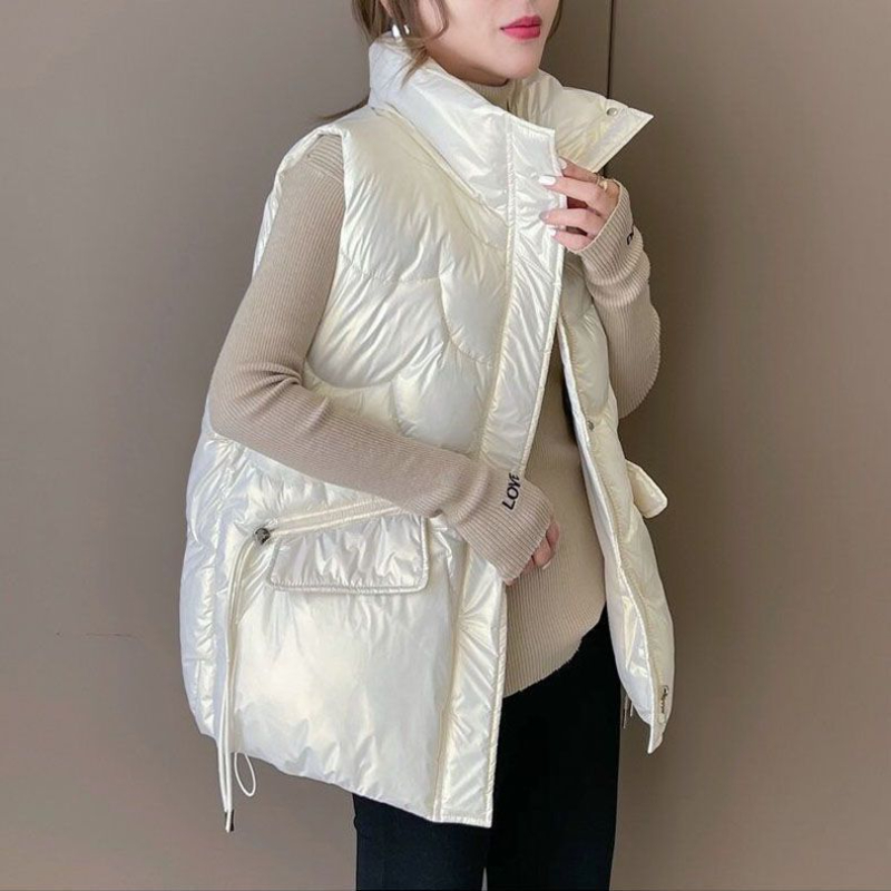 Rompi Katun Tebal Wanita Musim - Puffer Vest Padded ulasan dan harga