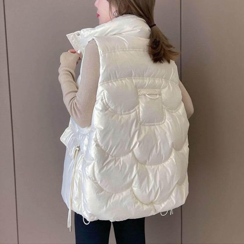 Rompi Katun Tebal Wanita Musim - Puffer Vest Padded ulasan dan harga
