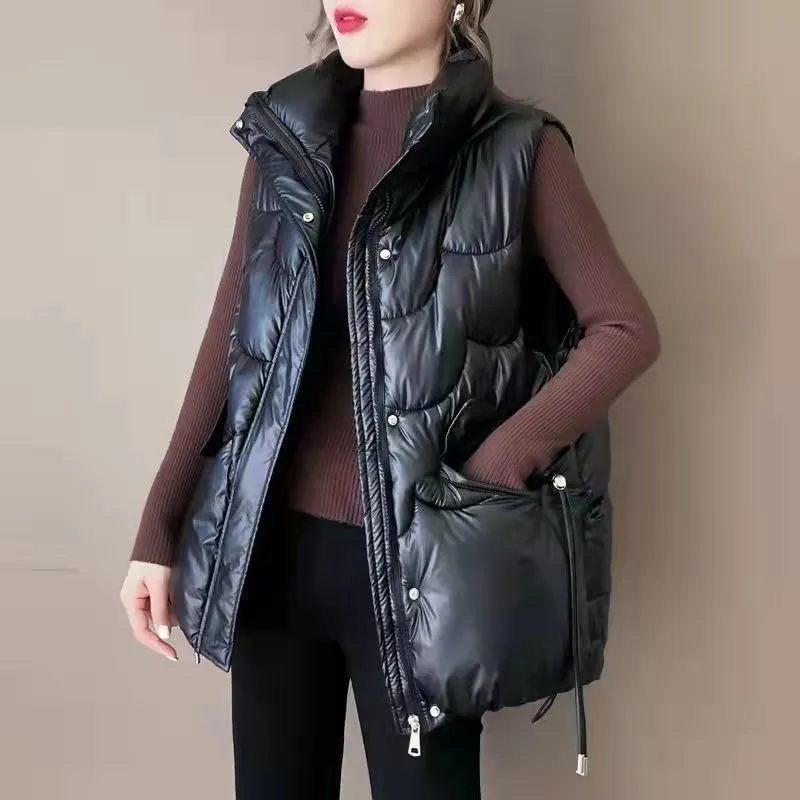 Rompi Katun Tebal Wanita Musim - Puffer Vest Padded ulasan dan harga