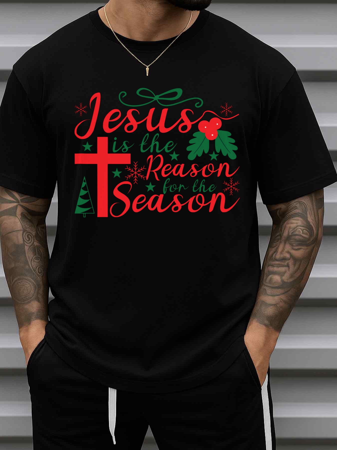Kaos Tema Natal Kristen Pria H - Street Fashion Theme ulasan dan harga