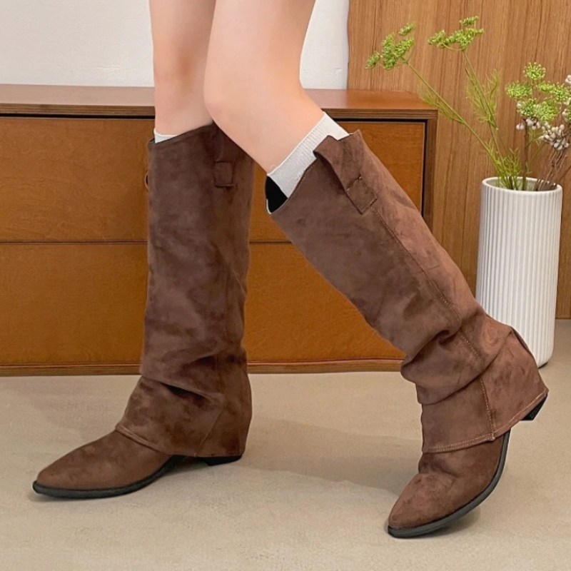 Sepatu Bot Wanita Setinggi Lut - Street Fashion Rome ulasan dan harga