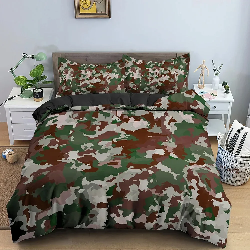 Set Sprei Kasur Motif Kamuflas - Camo Pattern Set ulasan dan harga