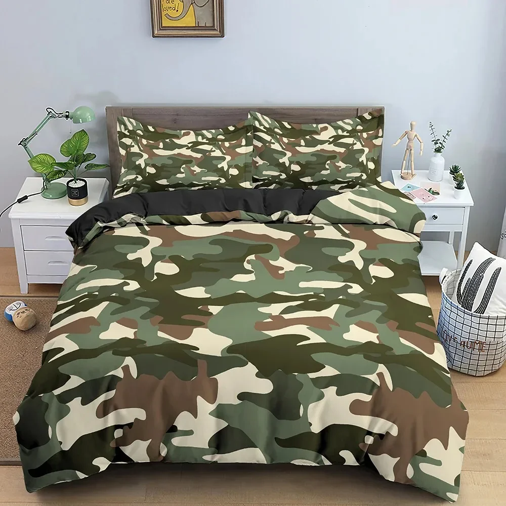 Set Sprei Kasur Motif Kamuflas - Camo Pattern Set ulasan dan harga
