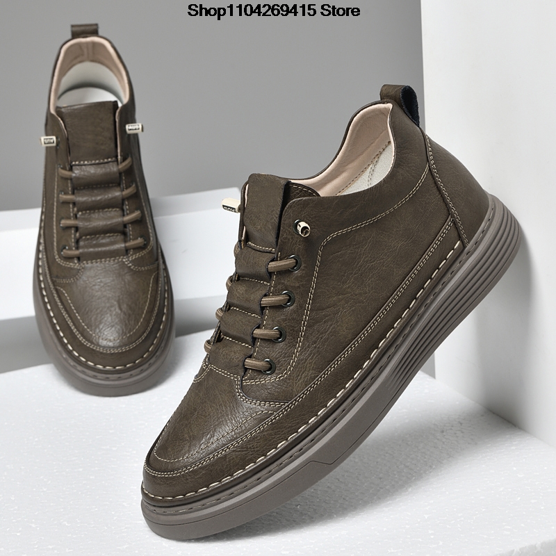 Sepatu Oxford Pria Peninggi Ti - Street Fashion Style Male ulasan dan harga