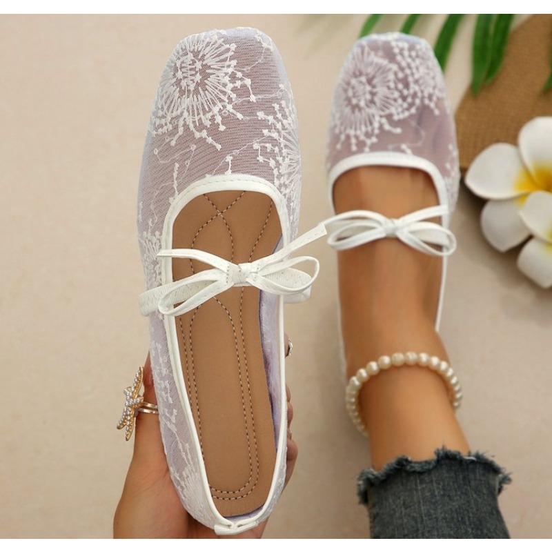 Sepatu Mary Jane Wanita Renda  - Street Fashion Rome ulasan dan harga