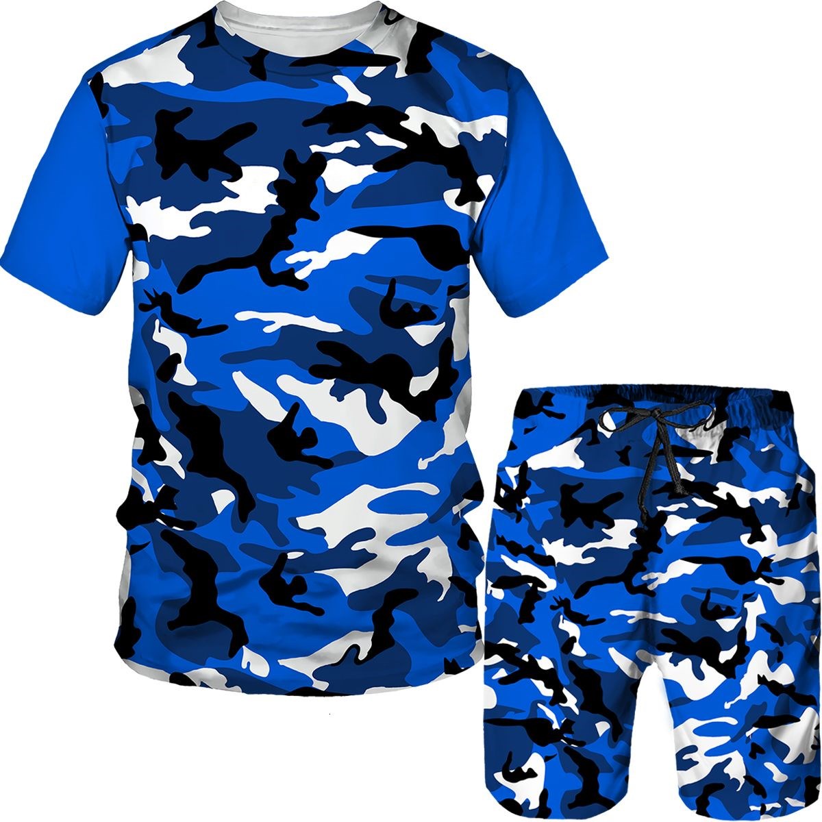 Setelan kaos celana pendek kam - Camo Pattern Set ulasan dan harga