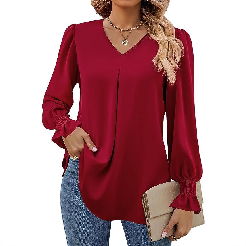 Kemeja lengan panjang wanita,  - Street Fashion China Girl ulasan dan harga