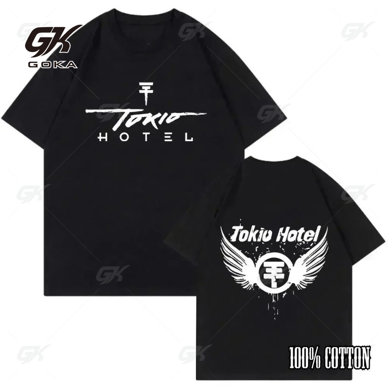 Kaus Gambar Monogram Band Rock - Street Fashion Tokyo ulasan dan harga
